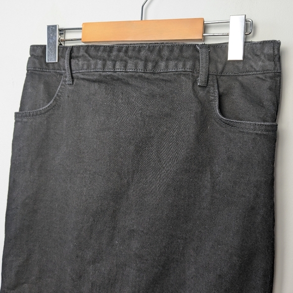 ZARA Maxi black jeans skirt size medium In GREAT condition! - Picture 2 of 9